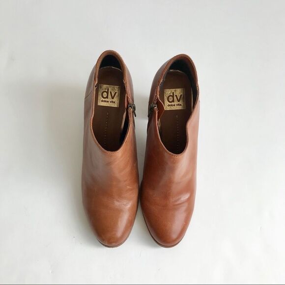 Dolce Vita Leather Chunky Zip Up Booties size 10 - Picture 7 of 12